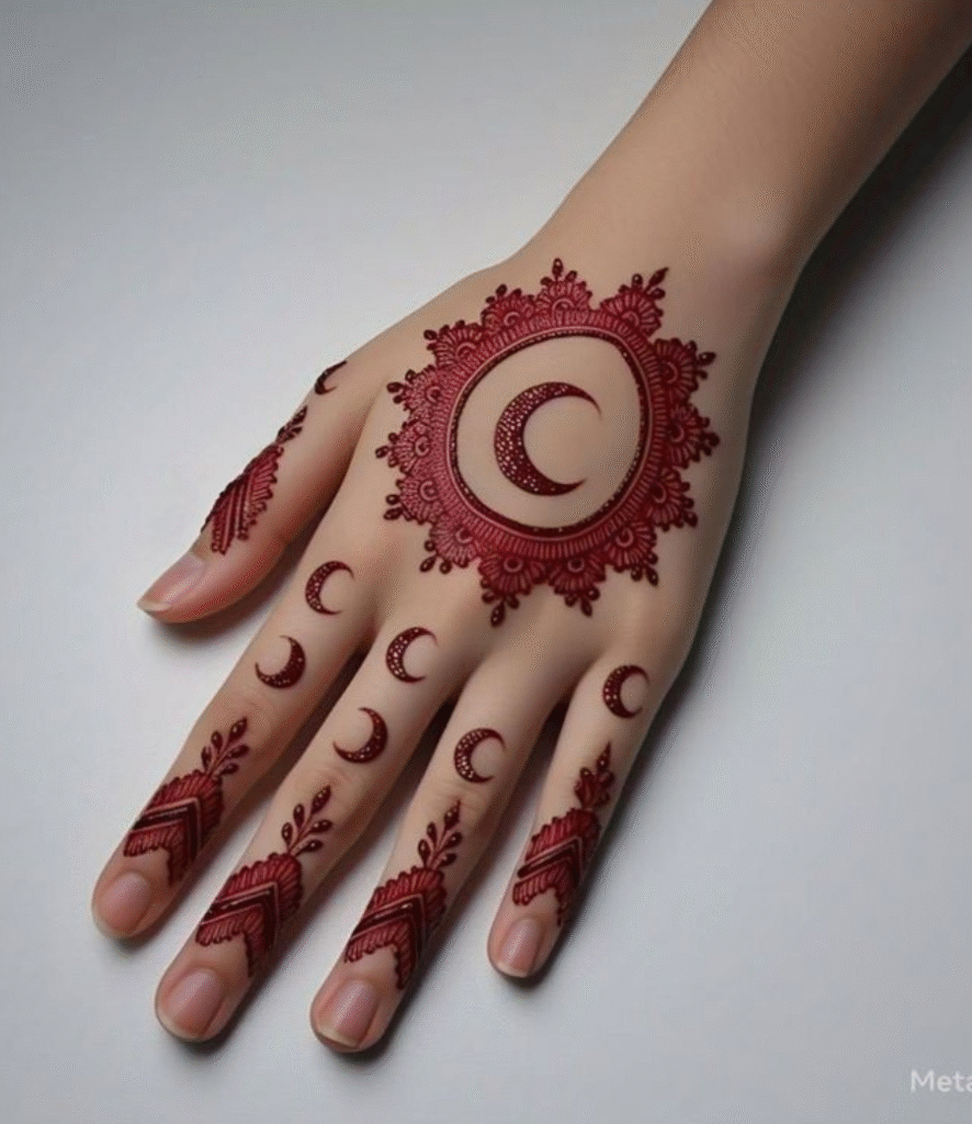 baby mehndi design cartoon