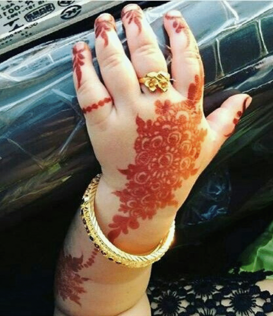 baby mehndi design simple and beautiful full hand