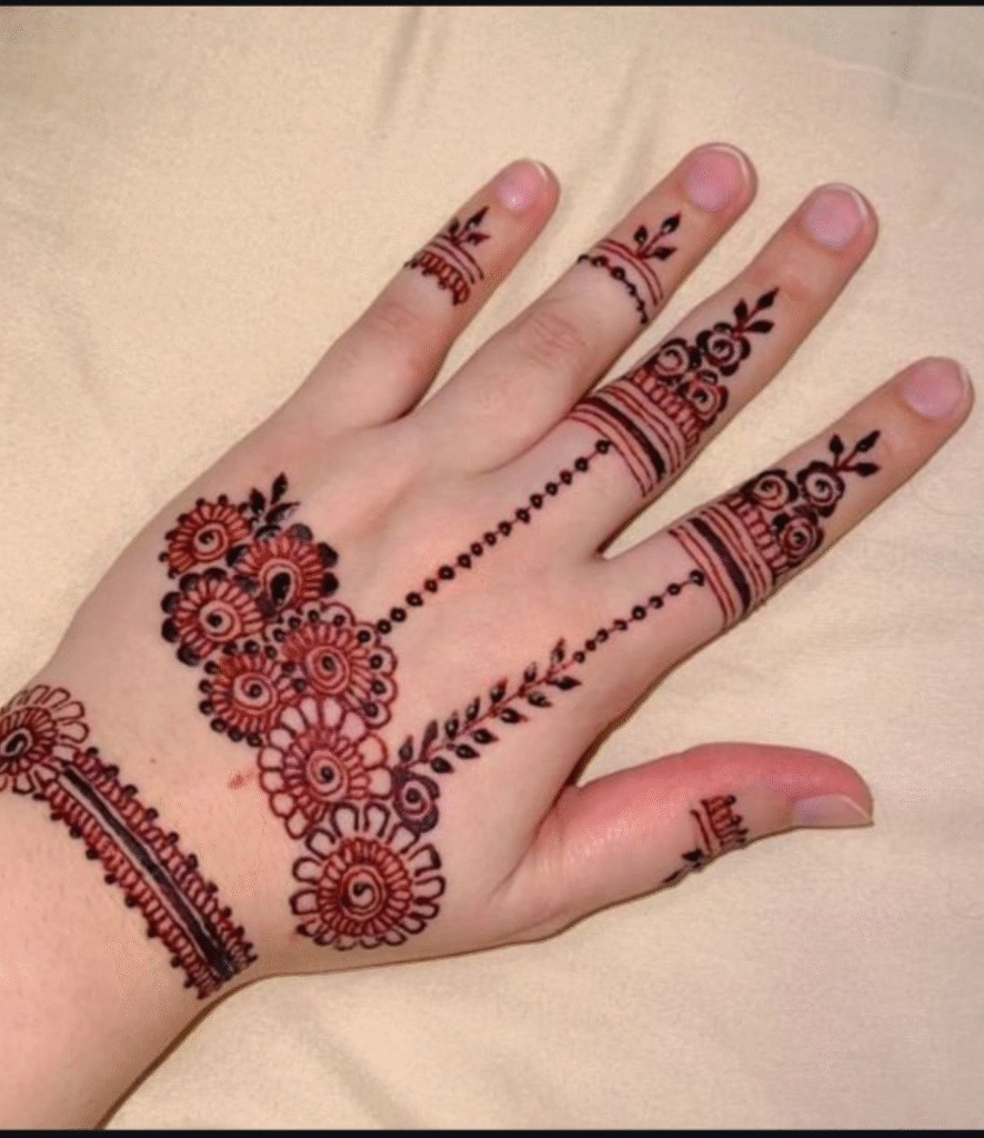 butterfly baby mehndi design