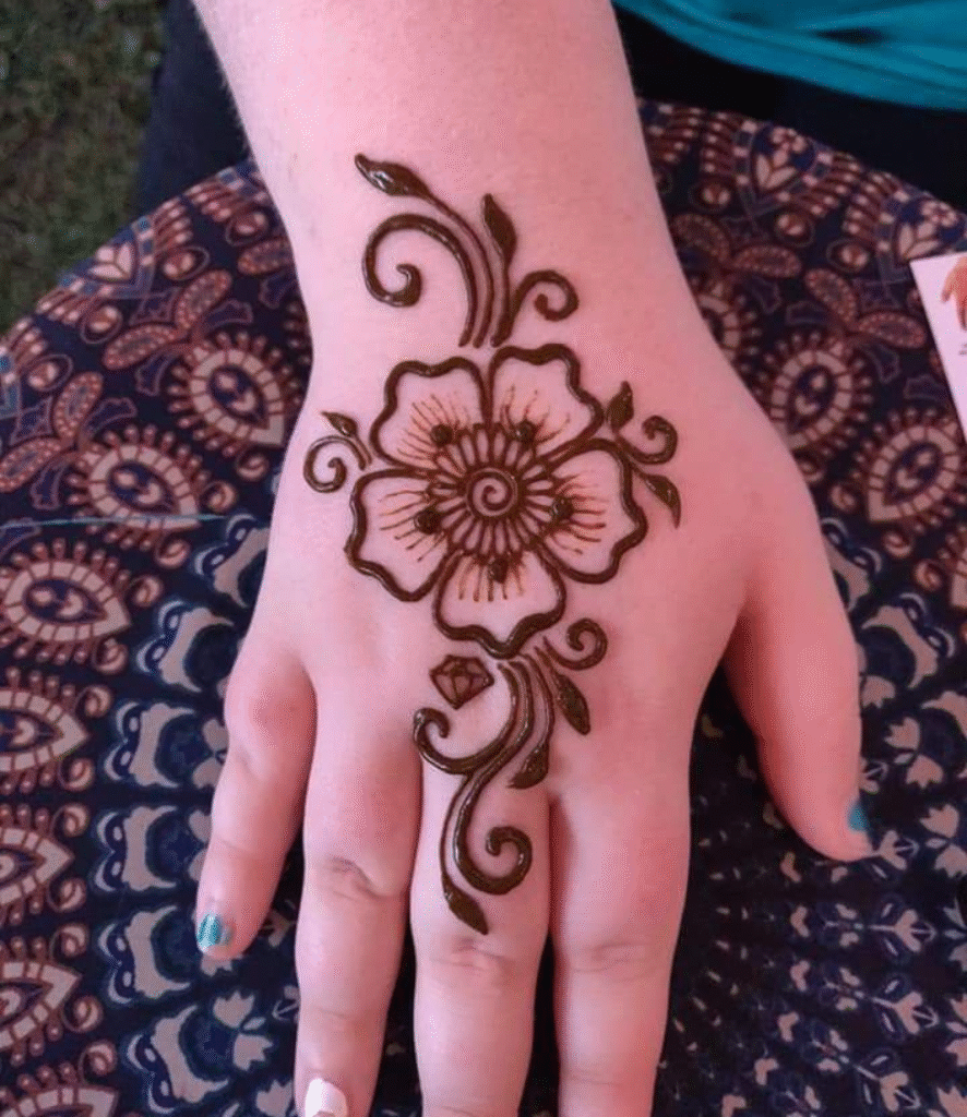 cute baby mehndi design