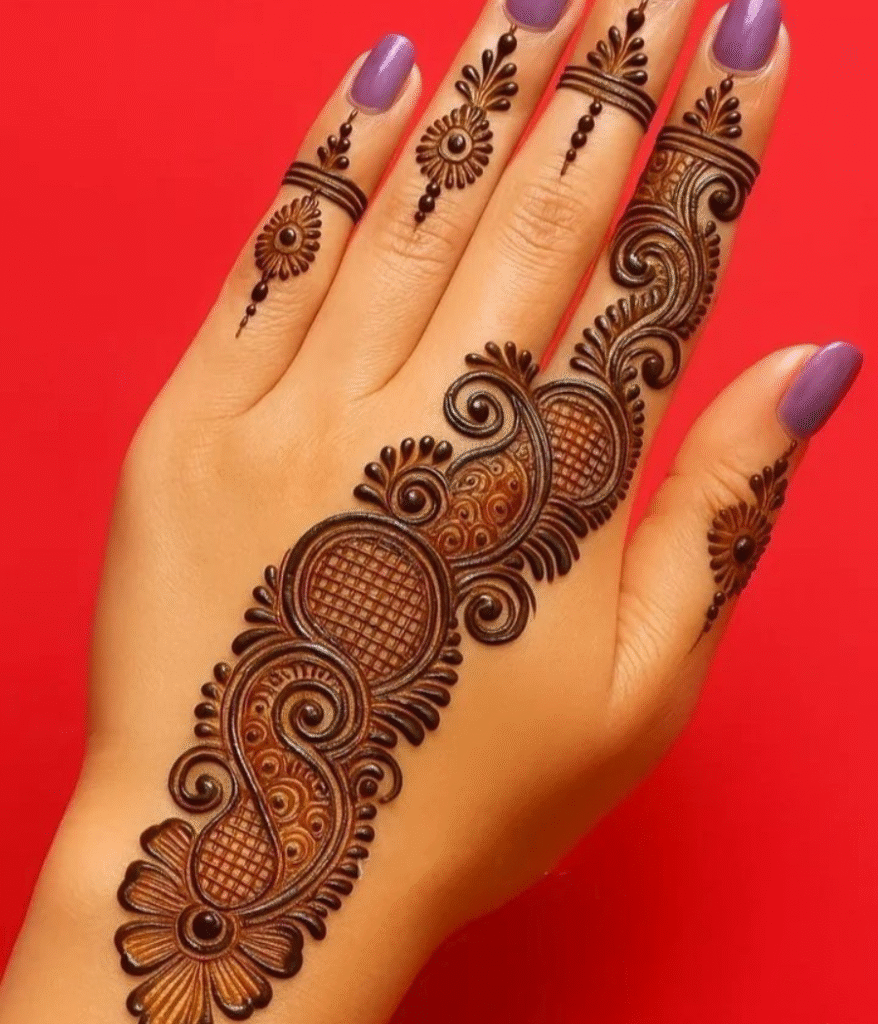 dubai mehndi design back side