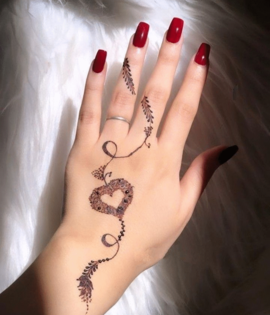 easy and heart bakra eid mehndi design