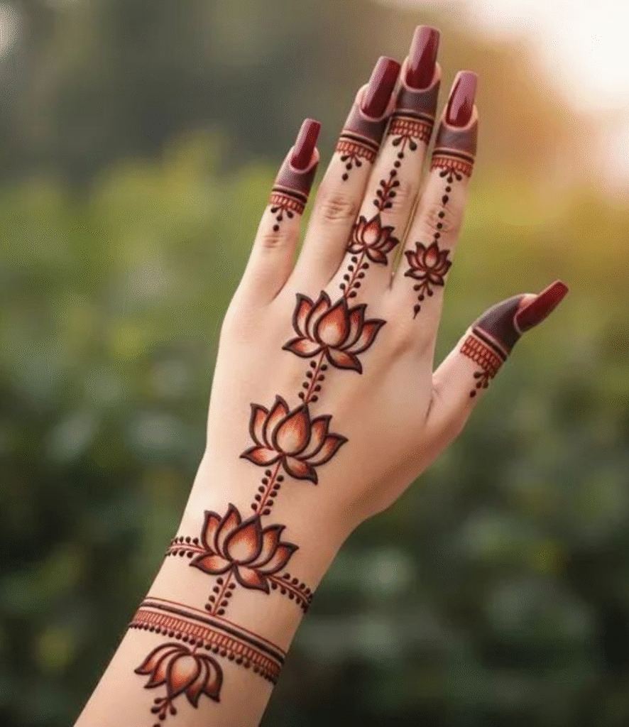 fancy mehndi design arabic simple and beautiful