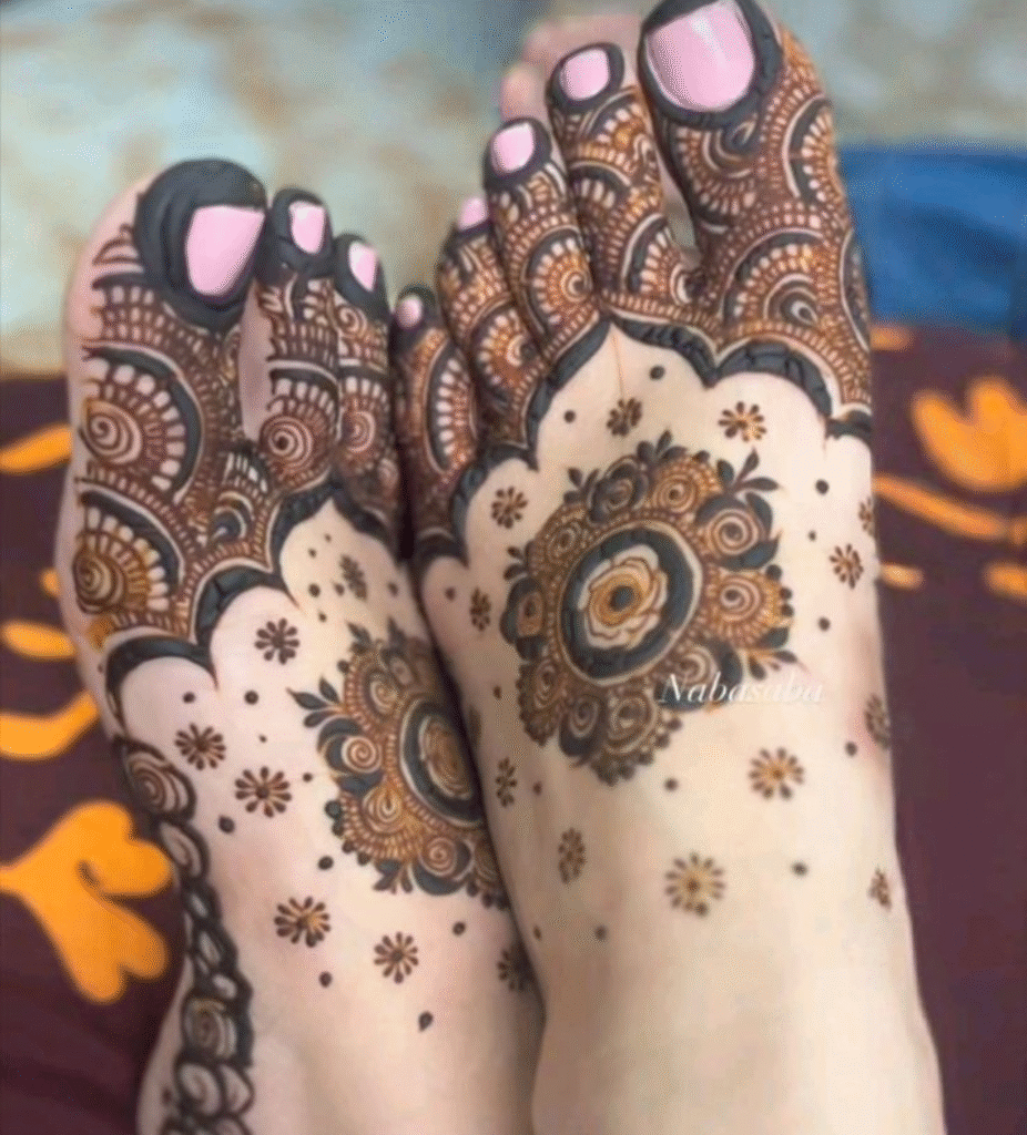 feet mehndi design