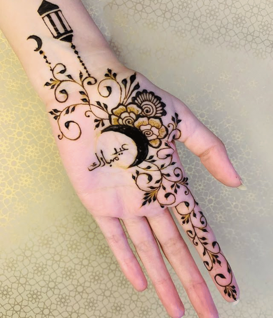 front hand bakra eid mehndi design