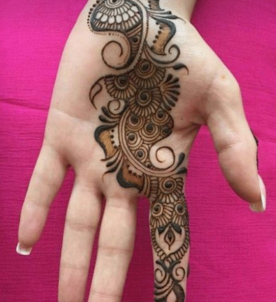front side easy mehndi 