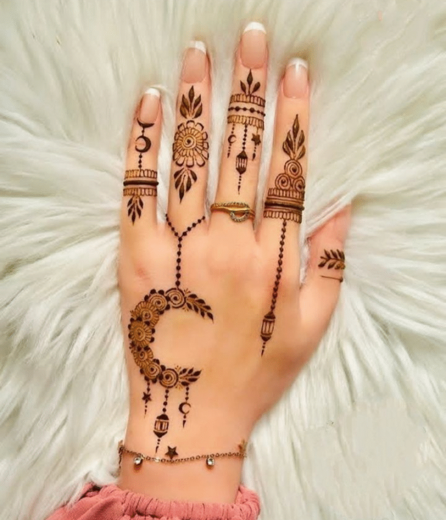 moon bakra eid mehndi design