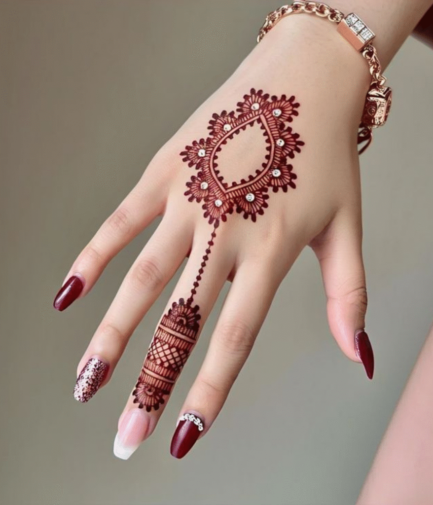 neat bakra eid mehndi design