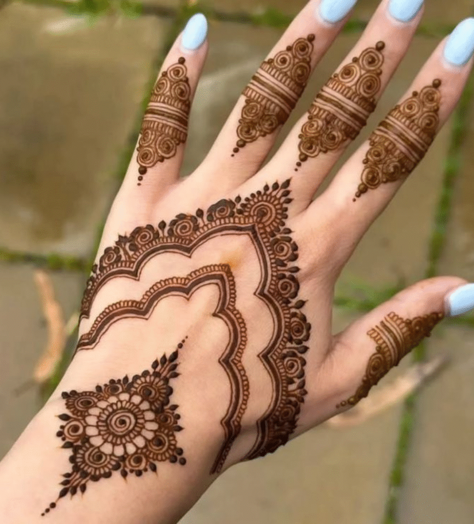 stylish designer mehndi design