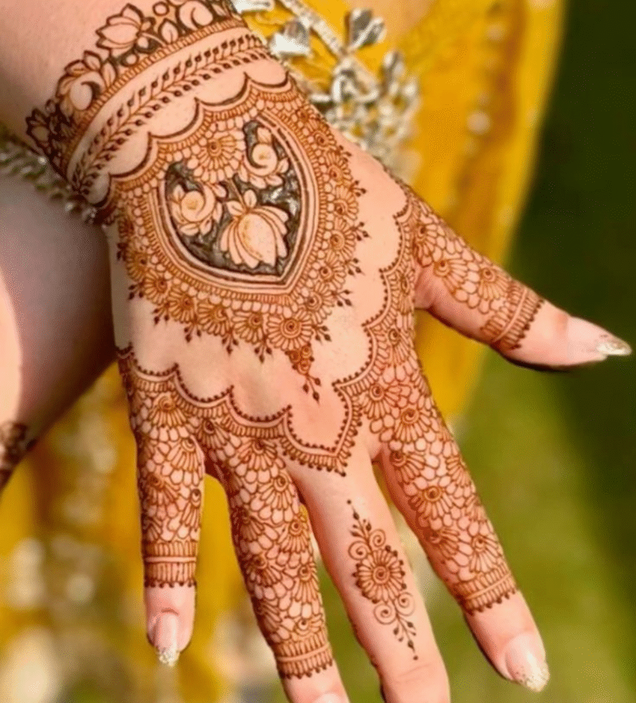 bride sister mehndi design pintrest