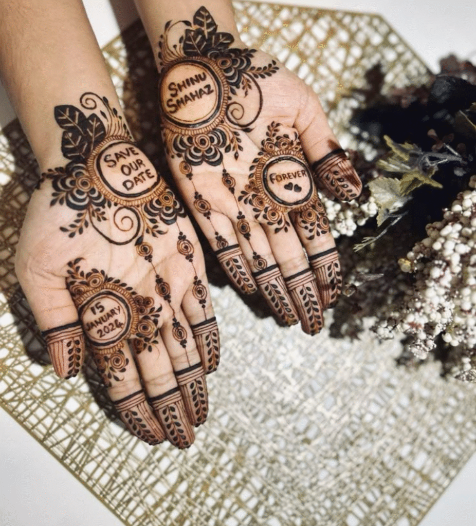 pintrest bride sister mehndi design