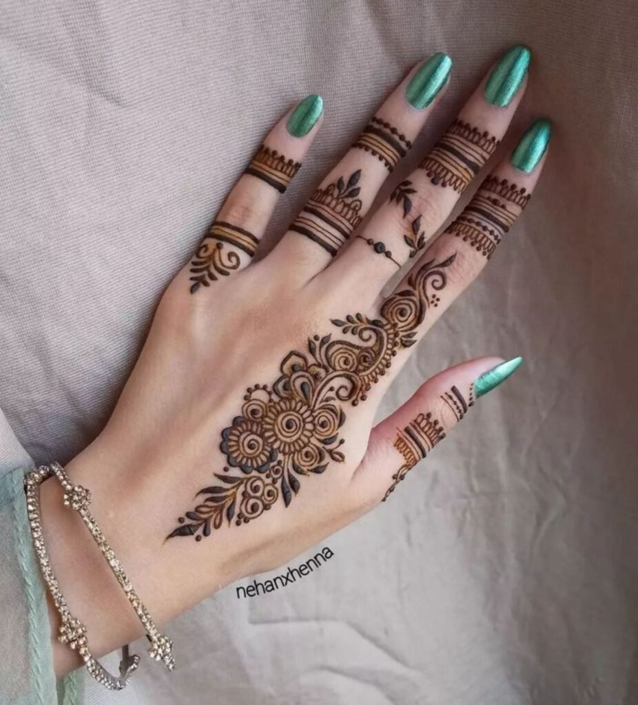 Left Hand Mehndi Design