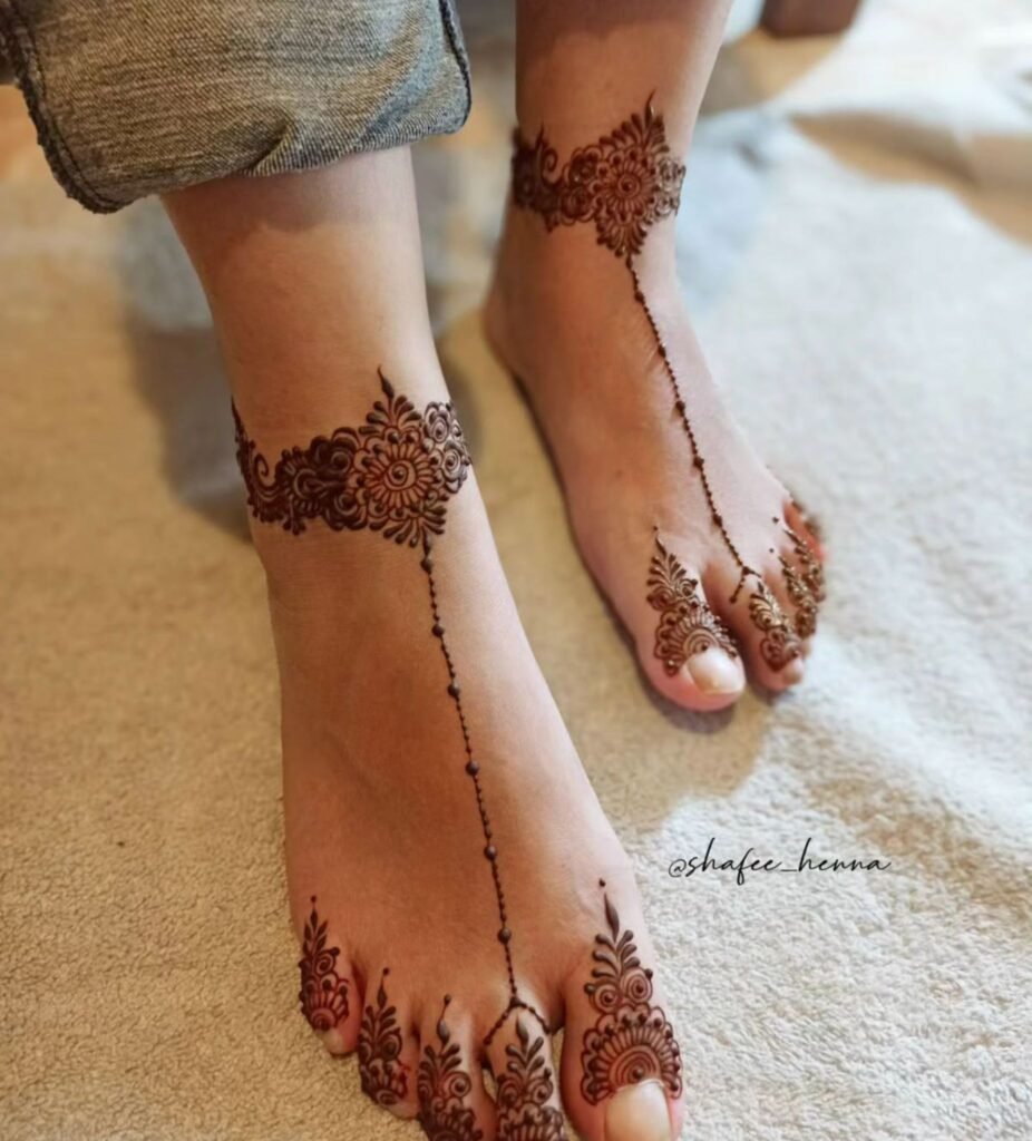  Anklet Style Mehndi The Design