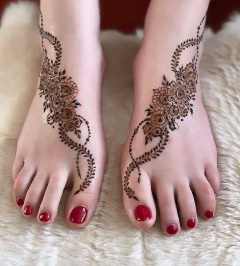 Delicate Floral Chain Across the Foot Feminine, Flowing, Foolproof
