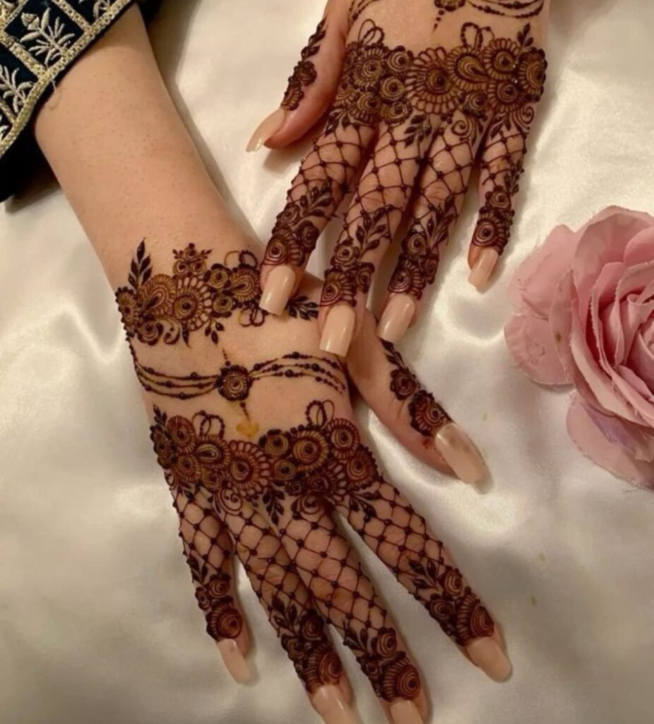 Full Length Bridal Finger Coverage (Designs from Tip to Knuckle)