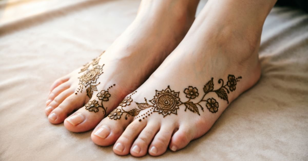 Gorgeous Foot Mehndi Designs Simple Enough to Try Tonight
