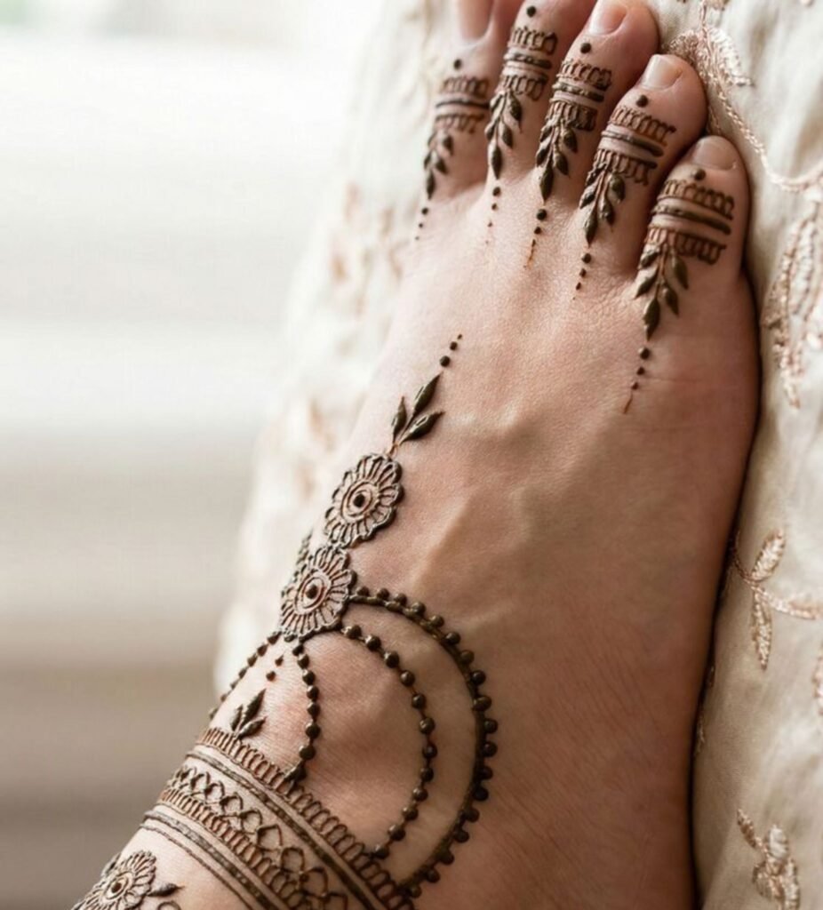 Foot Mehndi Design Simple