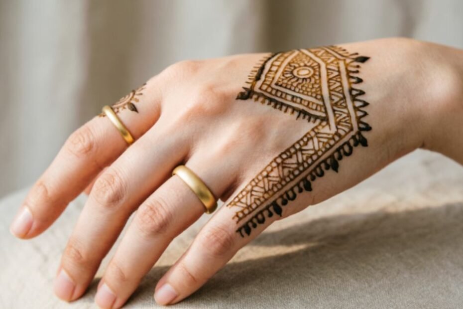 Modern Design of Mehndi