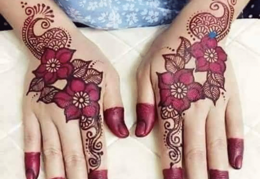 modren 3d mehndi design