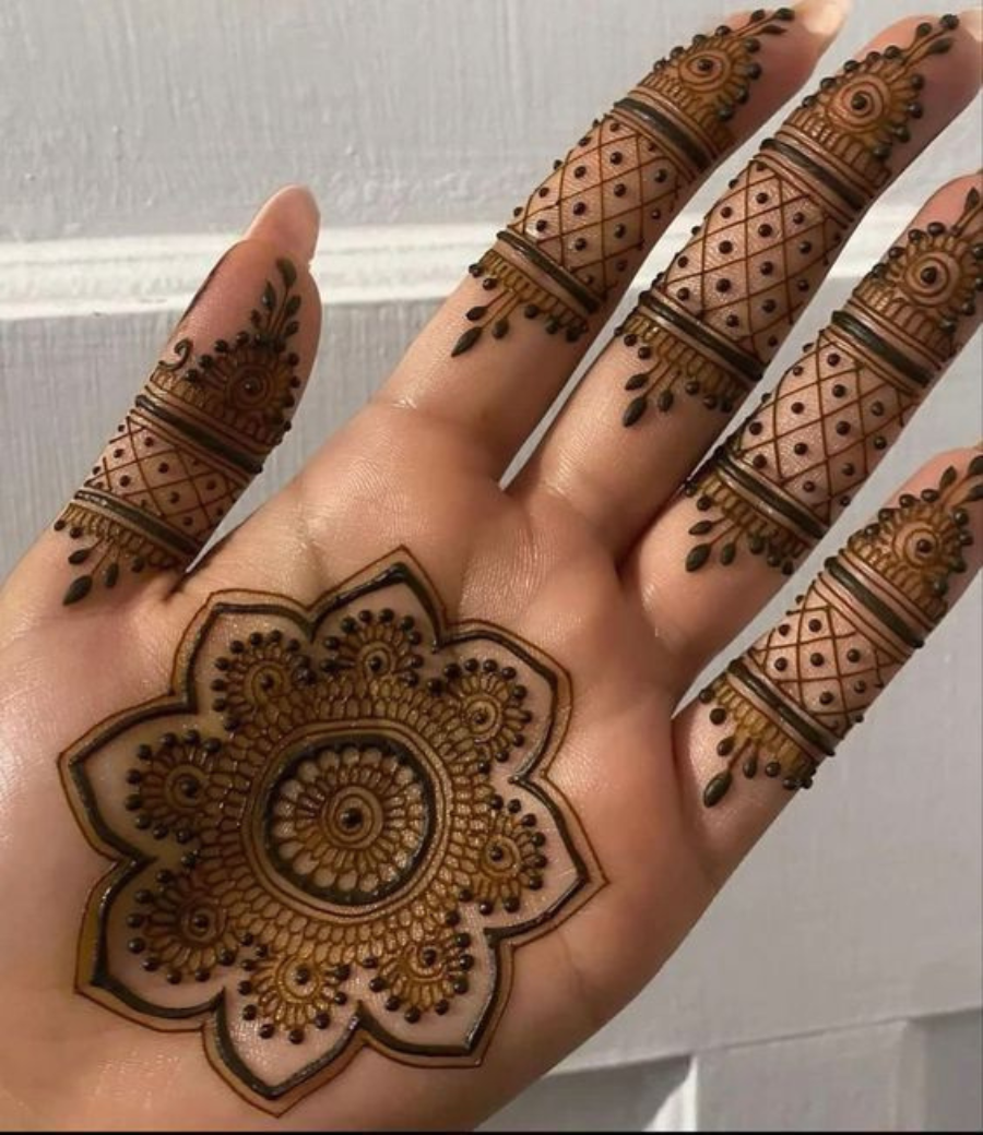 modren palm mehndi