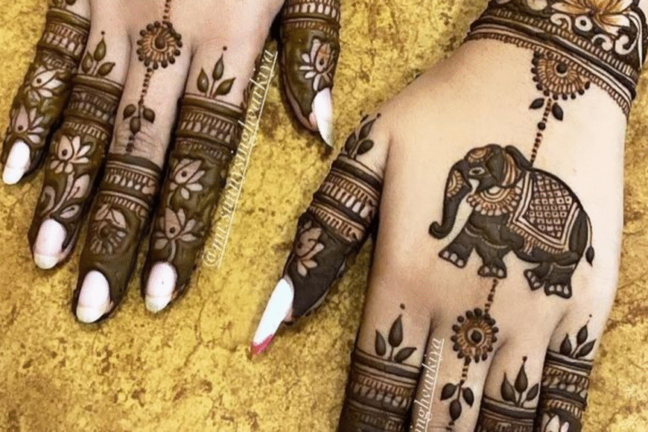 small-elephant-mehndi-design