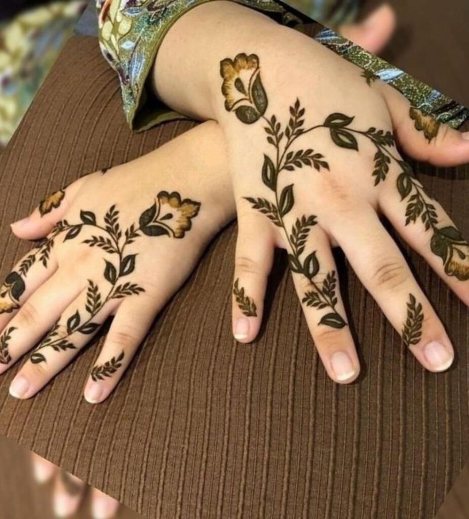  Floral Back of the Hand
