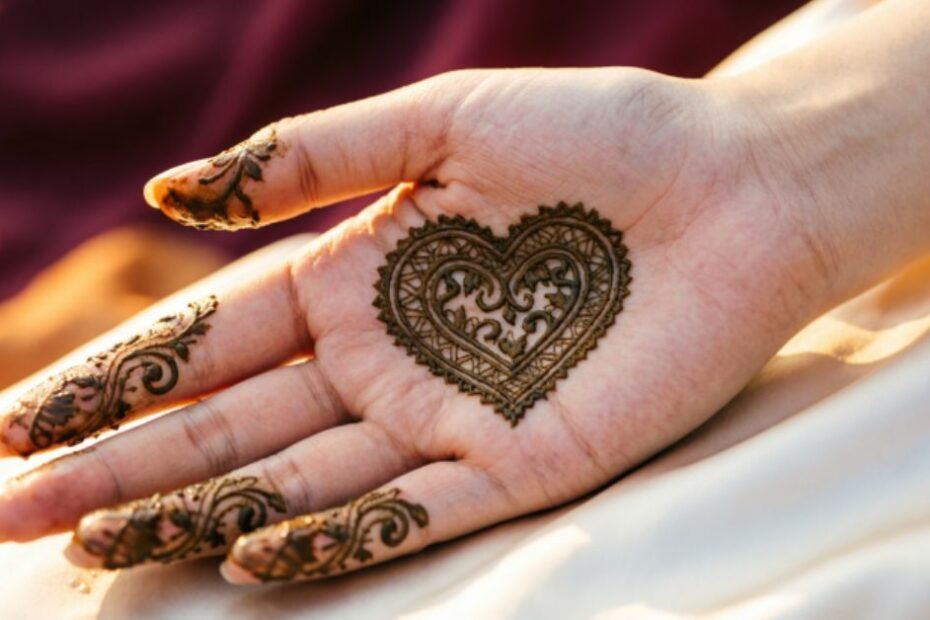 Heart Mehndi Design