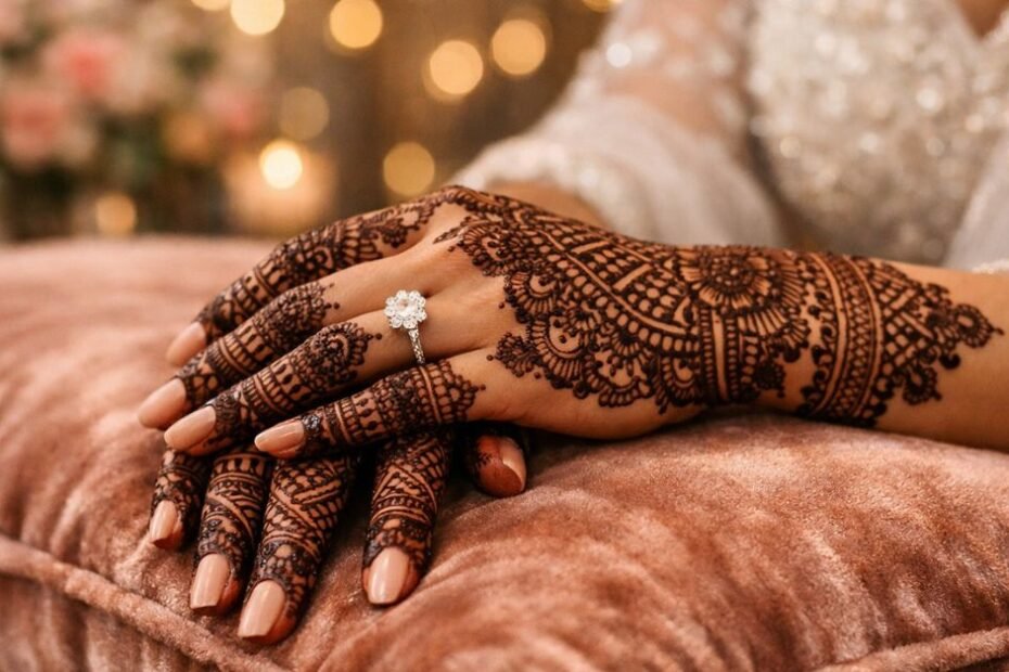 Engagement Mehndi Design