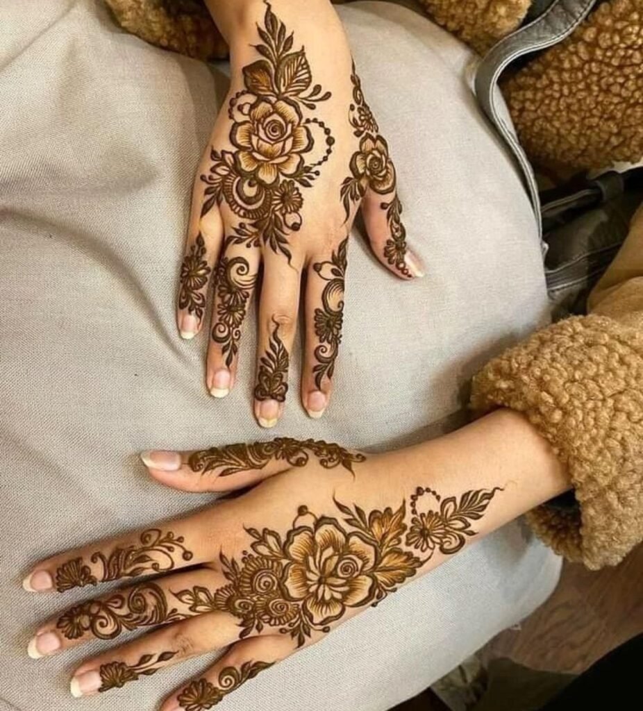 bride's sister arabic mehndi design