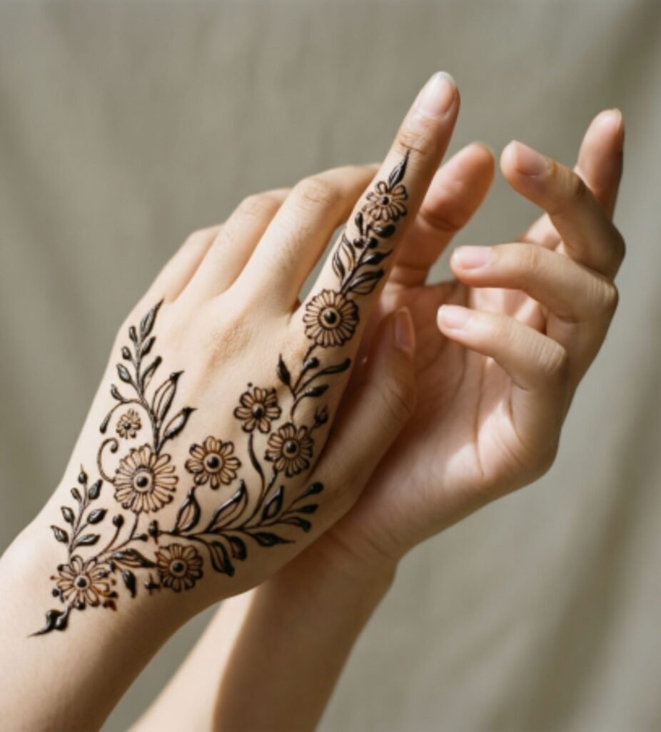 Minimalist Floral Patterns left hand