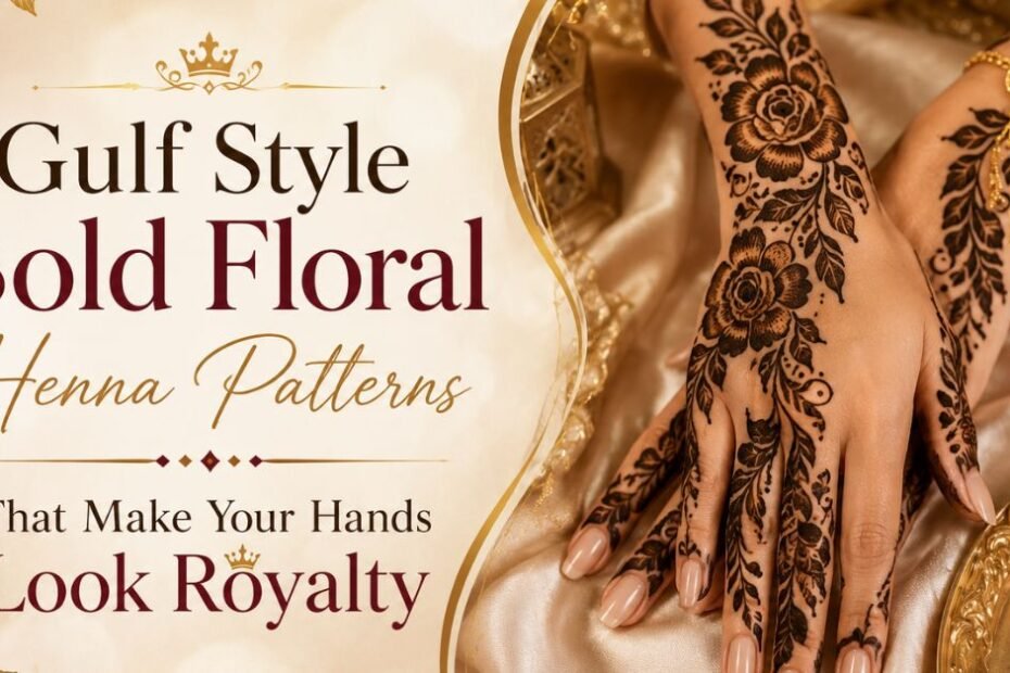 Gulf Style Bold Floral Henna Patterns