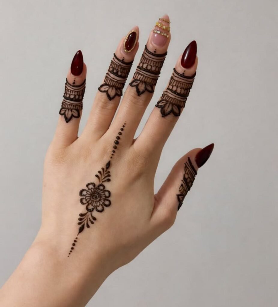 Minimal Henna Design