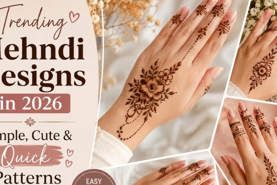 Trending Mehndi Patterns for Girls