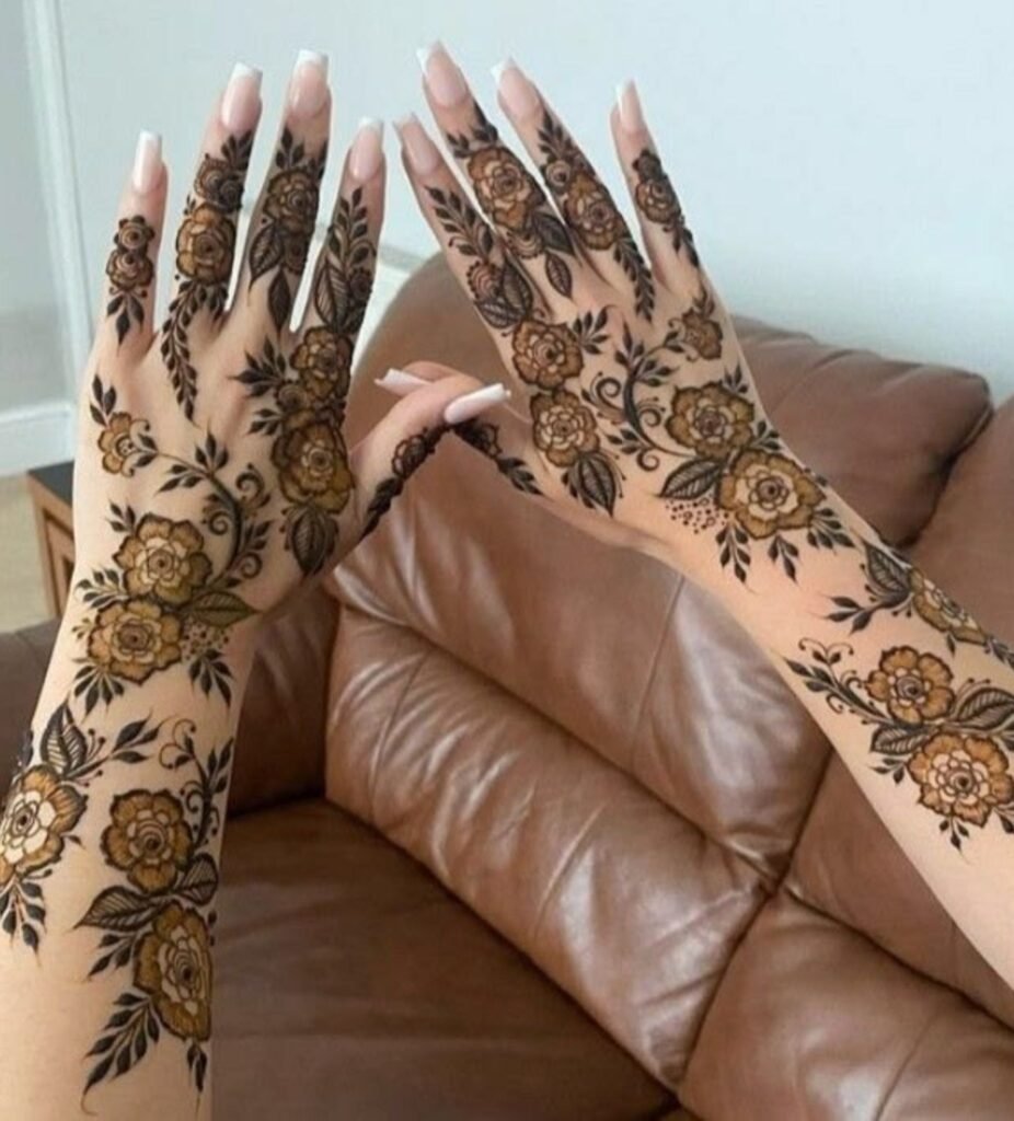 Elegant Full Hand Bridal Mehndi Designs